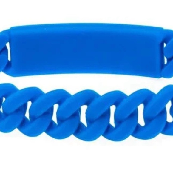 -Sold-Marc By Marc Jacobs Silicon Bracelet in Blue - Picture 2 of 3